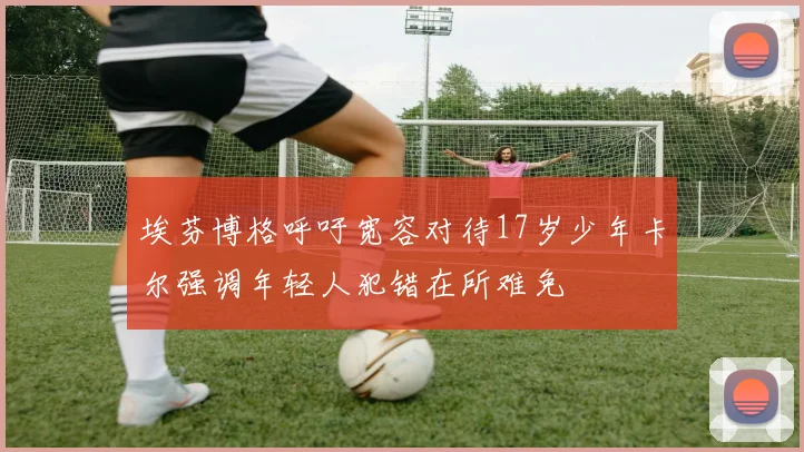 埃芬博格呼吁宽容对待17岁少年卡尔强调年轻人犯错在所难免